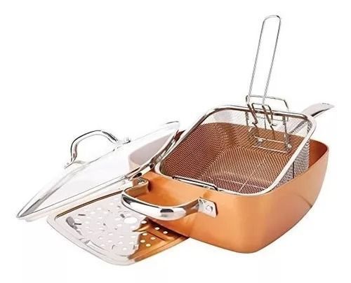 Pack Sarten Antiadherente Cocina Set Sarten De Cobre-3