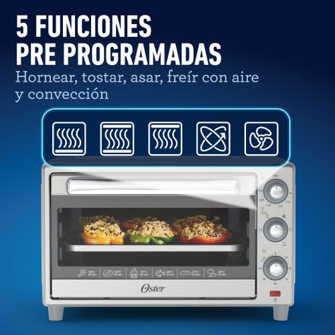 Horno con freidora de aire Oster® de 25 lt TSSTTVLS25-4