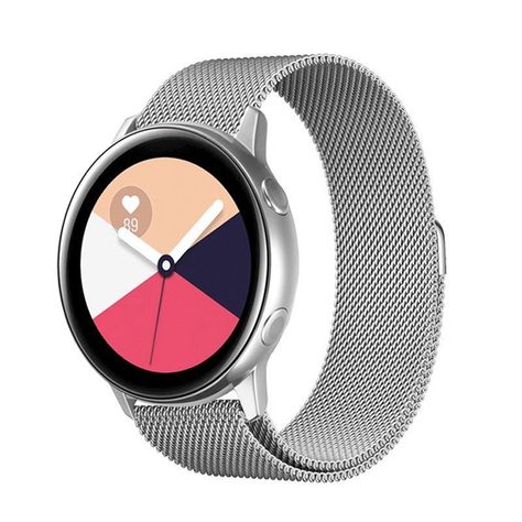 Correa Metálica Para Samsung Huawei Amazfit Xiaomi 22mm / Plateado-0