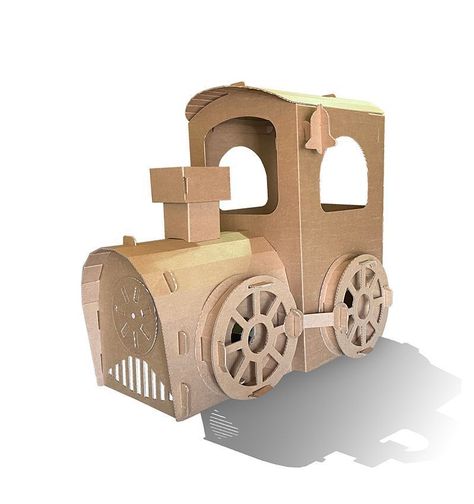 TREN DE CARTÓN GRANDE PARA NIÑOS-0