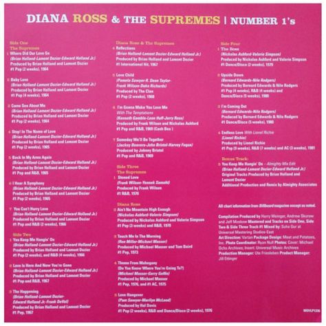DIANA ROSS AND THE SUPREMES - 1S NUMBER ONE 2LP VINILO-6
