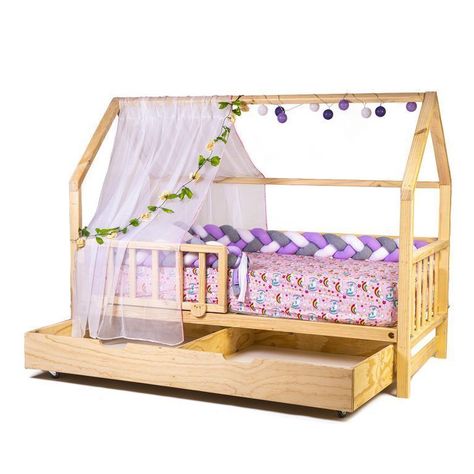 Cama para niños, Cama casa cajonera infantil bv - 1 plaza-1