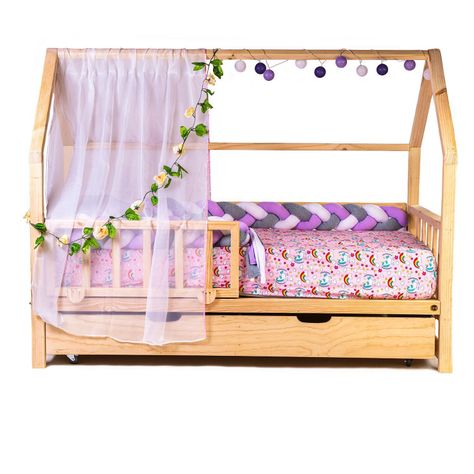 Cama para niños, Cama casa cajonera infantil bv - 1 plaza-0