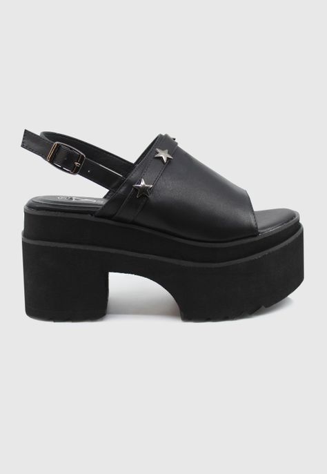 Sandalia Tanit negra Stylo Shoes-0