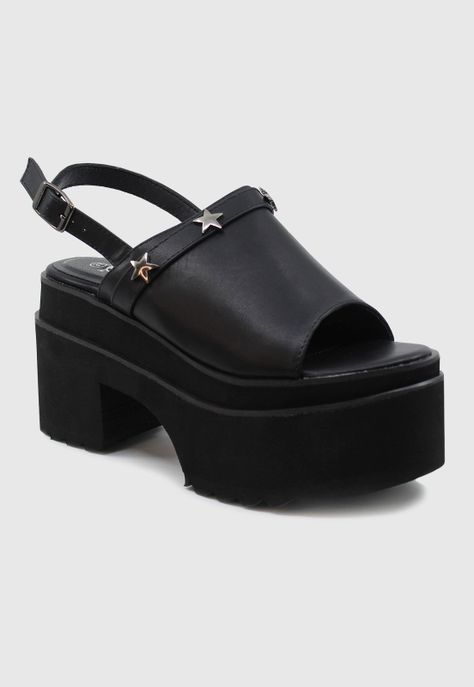 Sandalia Tanit negra Stylo Shoes-1