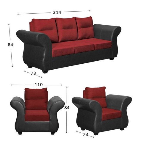 Juego de Living Zara 3.1.1 Tela-Pu Burdeo-1