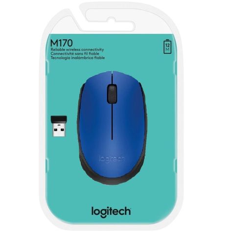 Mouse Inalambrico Logitech M170 Azul-1
