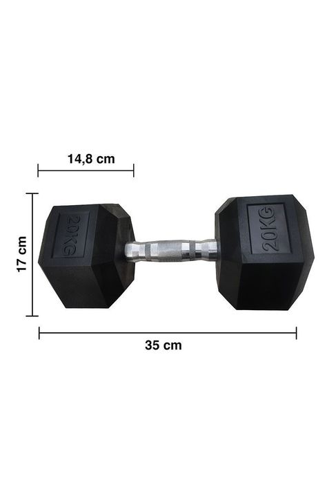 Mancuerna Hexagonal 20 Kg Negro-2