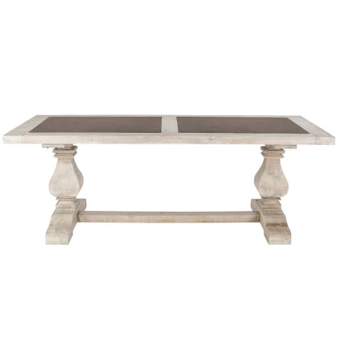Mesa de comedor Lamma de madera y marmol 220x95-0