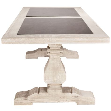 Mesa de comedor Lamma de madera y marmol 220x95-3