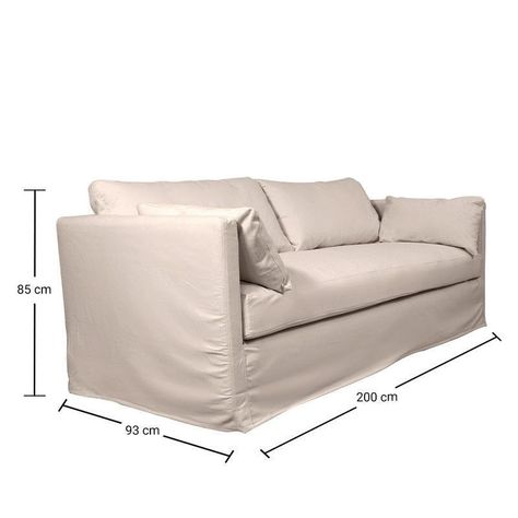 Sofá Quepe Chenille Hueso 3C-3