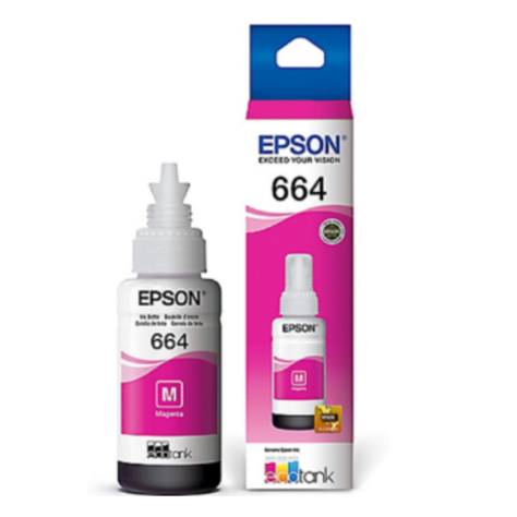 Botella Original Epson 664 / T664320 Magenta-0
