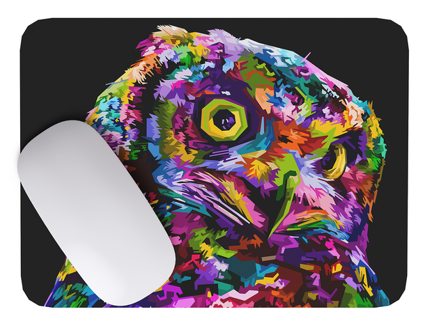 Mouse Pad Búho Arte de animales - 17cm X 21cm D8-1
