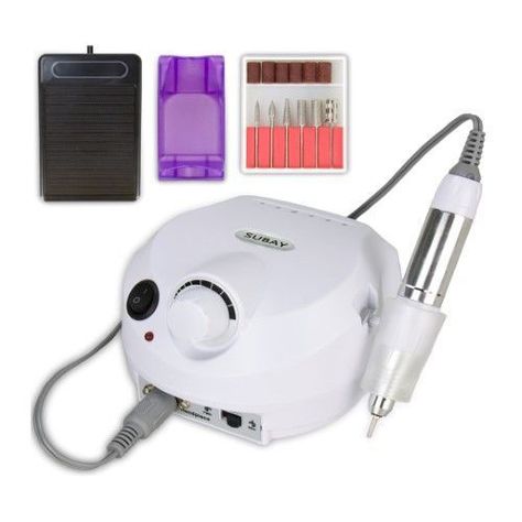 Torno Profesional Uñas 30.000 Rpm Manicura blanco-0
