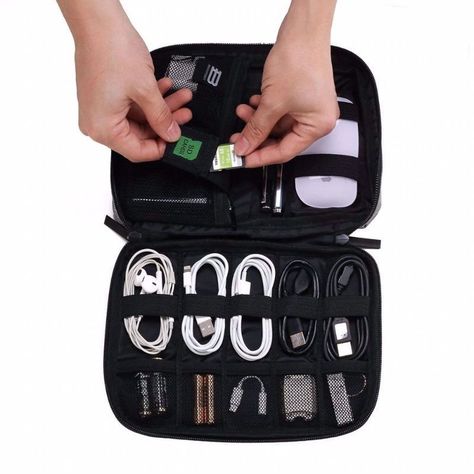 Bagsmart Organizador POMONA accesorios electrónicos- Negro-4