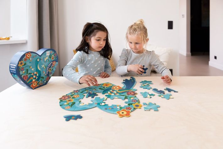 PUZZLE 40PCS CON FORMA, PAVO REAL-5