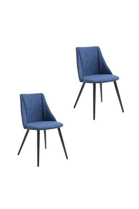 Pack 2 Sillas de Comedor Milan Azul-0
