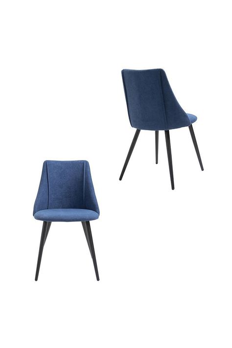Pack 2 Sillas de Comedor Milan Azul-3