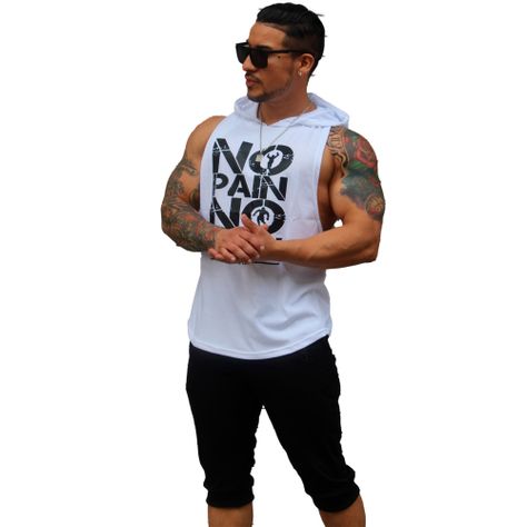 Polera Musculosa Con Capucha Nopain Nogain-2