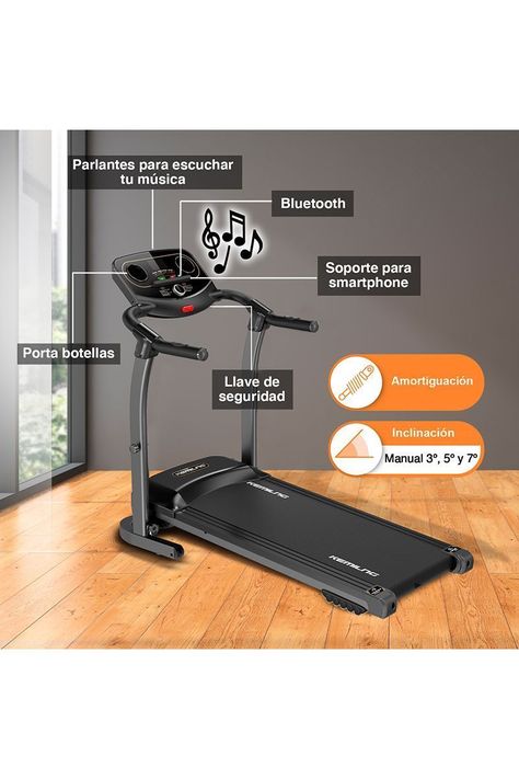 Pack Trotadora M201 + Spinning Pro Negro-5