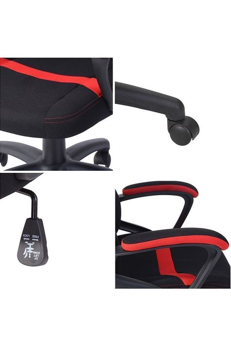 Silla Gamer Infinite Escritorio Rojo-5