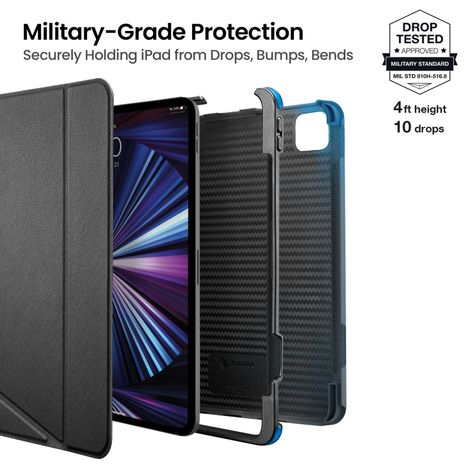 Tomtoc Funda Vertical iPad Pro 11″ 4ª/3ª gen Negro-3