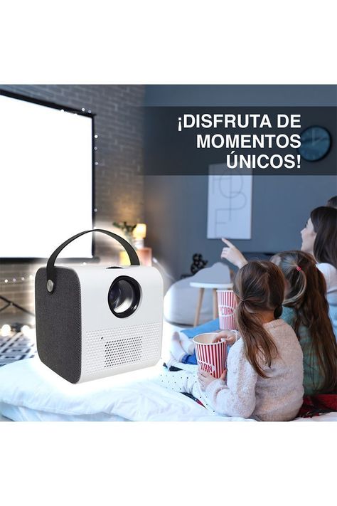 Mini Proyector Portátil Q3 17,5x16x16,2 cm Blanco-5