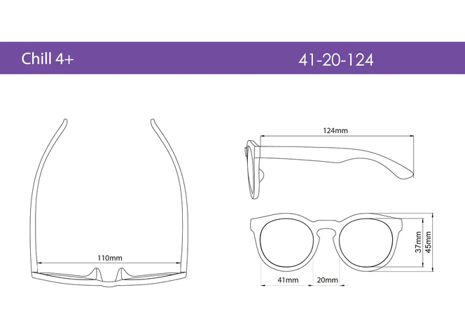 Lentes De Sol Para Niños Chill 4+ Amarillo-2