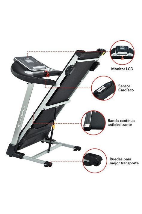 Trotadora Atletis Fit BS8250 MP3 USB Negro-3