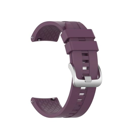 Correa Silicona Compatible Huawei Watch Gt /gt2/ Gt3 22mm Morado-0
