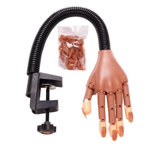 Mano Flexible Articulada Maniicure Practica Uñas-0