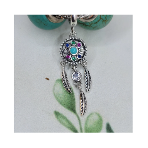 Charm Atrapa Sueños en Plata Fina 925 SILVER HEART-2