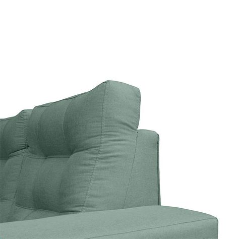Seccional Antu Chenille Tipo Lino Verde 3 Cuerpos-2