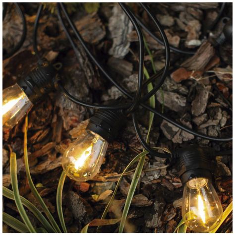 Guirnalda De Luces Solar LED 20 Ampolletas Cálida 10mts-6