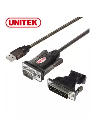 Adaptador USB a Serial DB9 DB25 Chip Prolific 1.5MT Unitek-0
