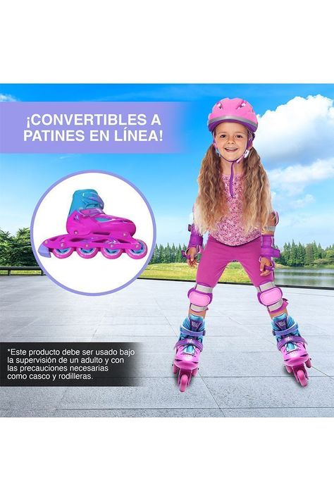 Patines 2 en 1 Talla M Modelo BW-905 Rosado-5