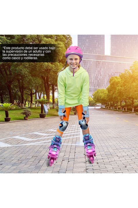 Patines 2 en 1 Talla M Modelo BW-905 Rosado-1