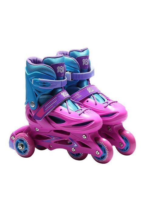 Patines 2 en 1 Talla M Modelo BW-905 Rosado-0