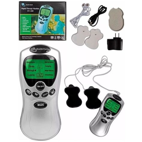 Gimnasia Pasiva + Conexion 4 Electrodos Masajeador Tonifica-1