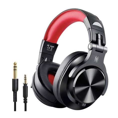 ONEODIO FUSION A70 RED WIRELESS HEADPHONES-0