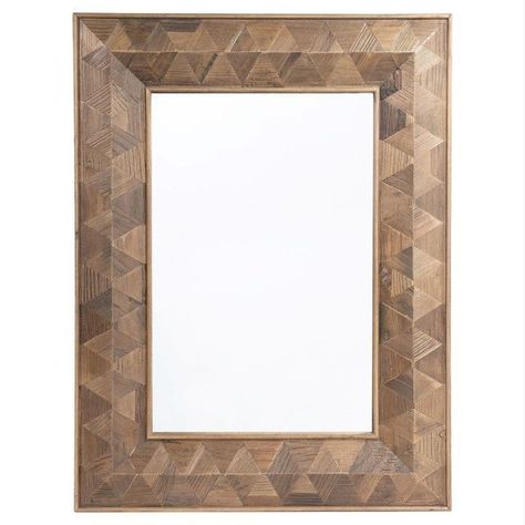 Espejo Lidoga rectangular de madera de olmo-0