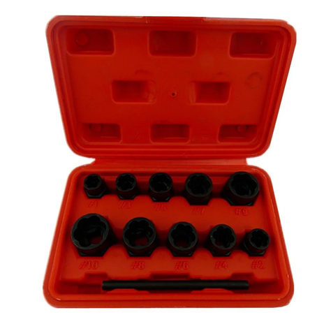 Dados Extractor P/ Tuerca Pernos Rodados 10 Piezas-0