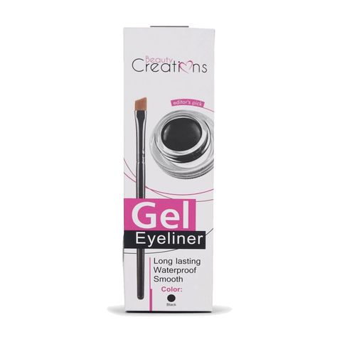 Delineador de Ojos Gel A Prueba de Agua Negro Beauty Creations-4