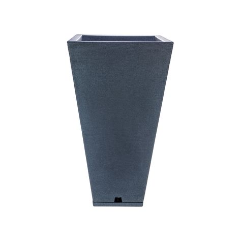 MACETERO FLORIDIS ZURIQUE GRAFITO 74CM CON PLATO-0