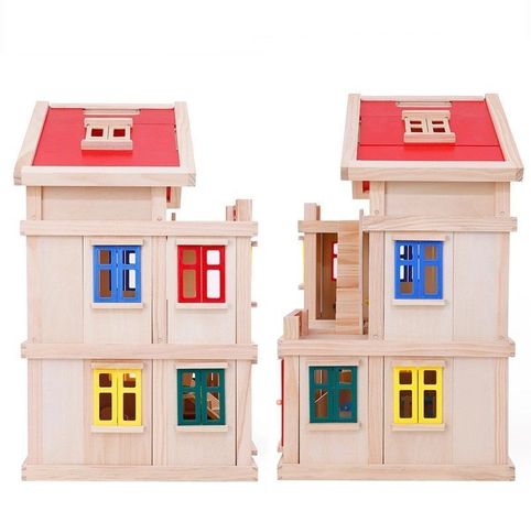 Casita madera 3 pisos-6