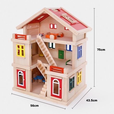 Casita madera 3 pisos-2
