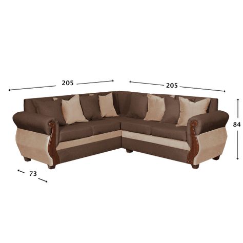 Sofa Seccional 3-2 Madison Chocolate-2