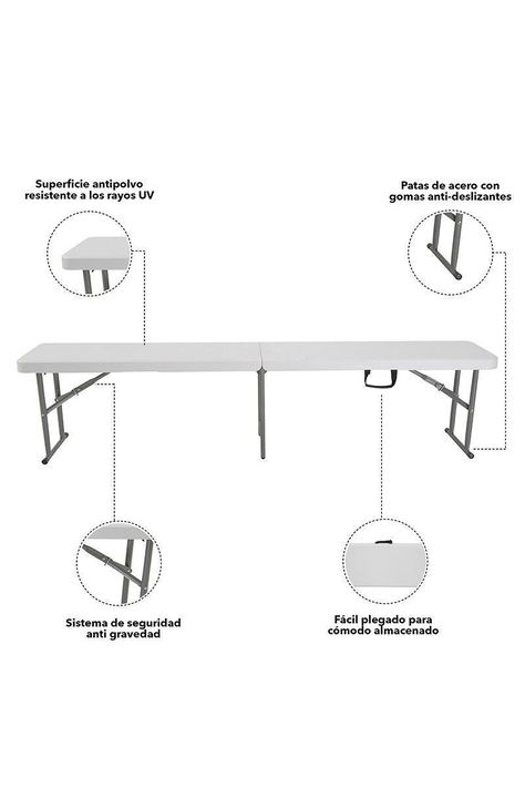 Banca Plegable Tipo Maleta 43x30x183 cm-3