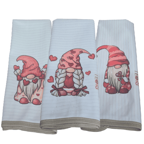 Pack 3 Paños de Cocina en Cobre, Duendes del Amor.-0