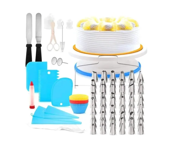 Kit Decoración Para Repostería Con Base Giratorio 106 Pcs-2